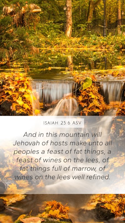 Isaiah 25:6 ASV Bible Verse Image