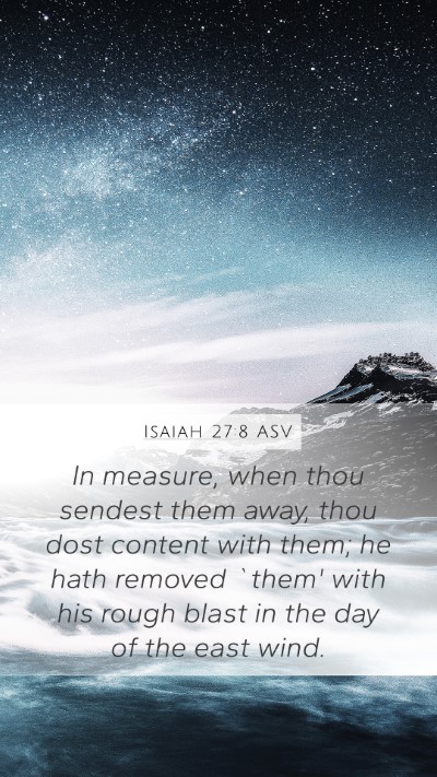 Isaiah 27:8 ASV Bible Verse Image
