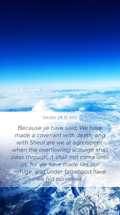 Isaiah 28:15 ASV Bible Verse Image