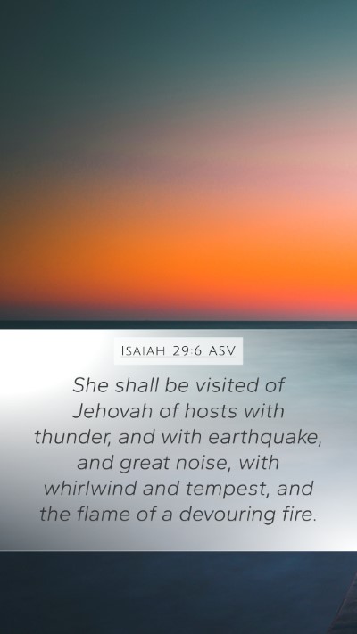 Isaiah 29:6 ASV Bible Verse Image