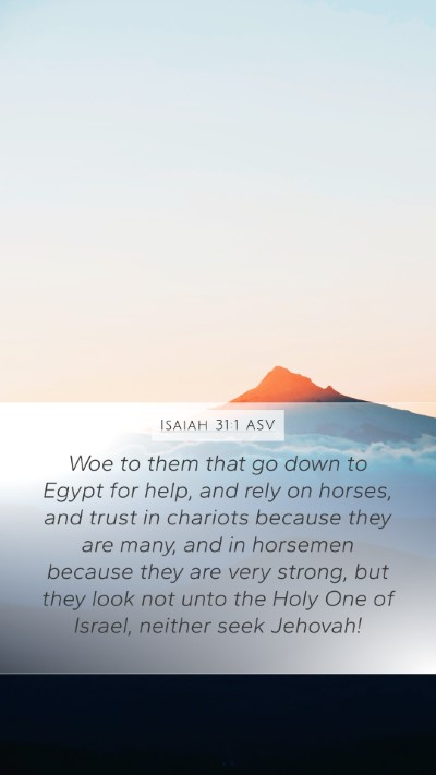 Isaiah 31:1 ASV Bible Verse Image