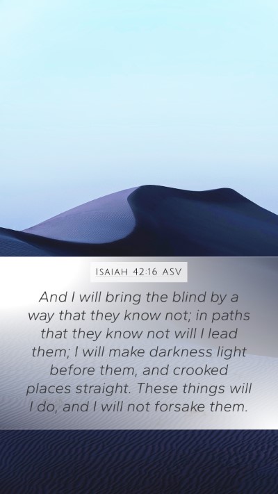 Isaiah 42:16 ASV Bible Verse Image