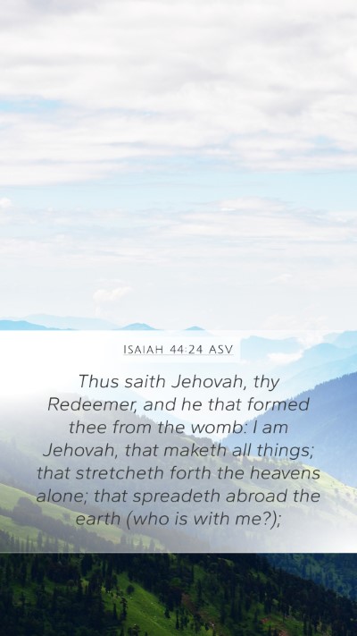 Isaiah 44:24 ASV Bible Verse Image