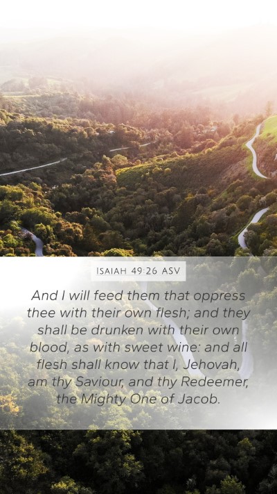 Isaiah 49:26 ASV Bible Verse Image