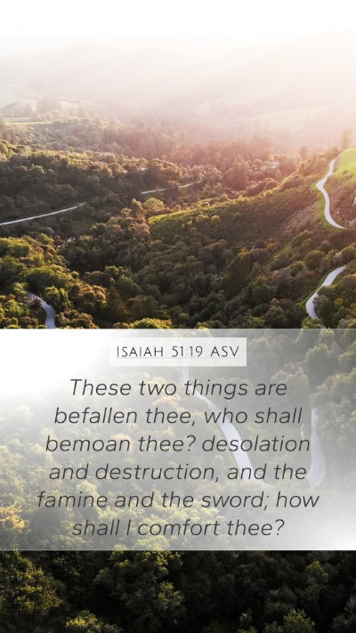 Isaiah 51:19 ASV Bible Verse Image