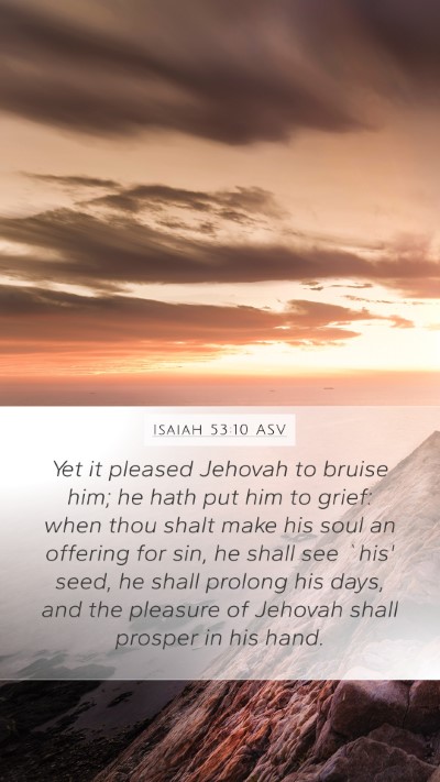 Isaiah 53:10 ASV Bible Verse Image