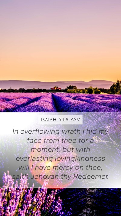 Isaiah 54:8 ASV Bible Verse Image