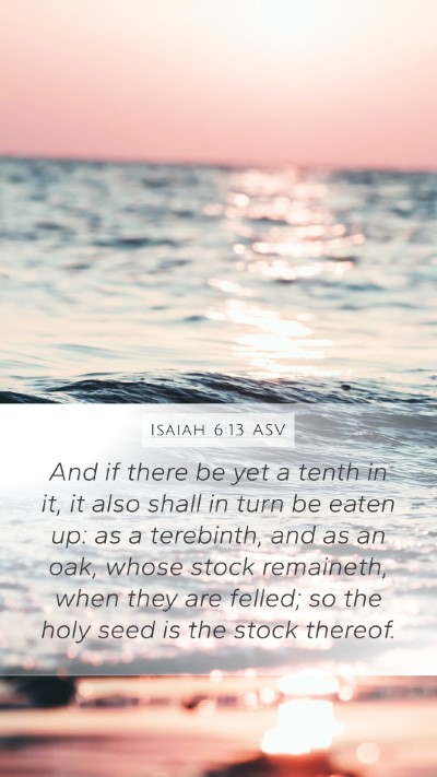 Isaiah 6:13 ASV Bible Verse Image