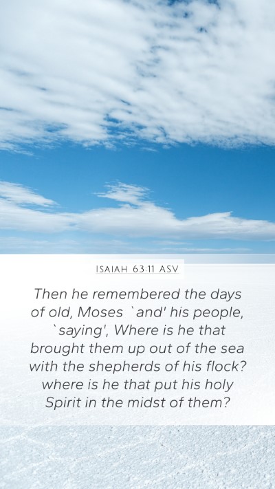 Isaiah 63:11 ASV Bible Verse Image