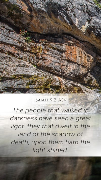 Isaiah 9:2 ASV Bible Verse Image