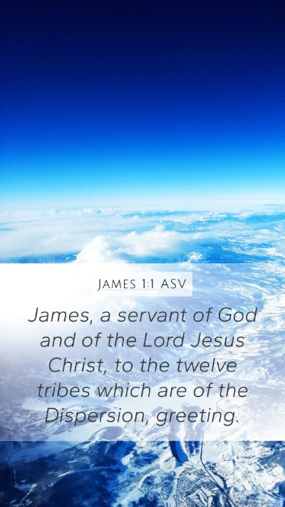 James 1:1 ASV Bible Verse Image