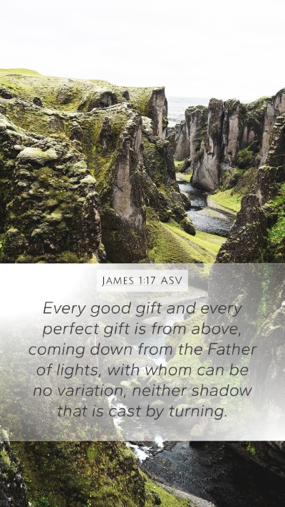 James 1:17 ASV Bible Verse Image