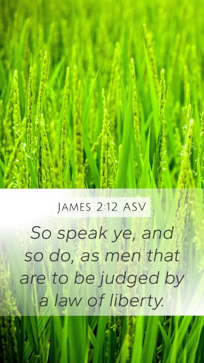 James 2:12 ASV Bible Verse Image