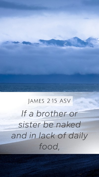 James 2:15 ASV Bible Verse Image