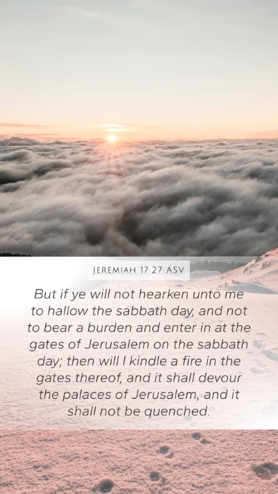 Jeremiah 17:27 ASV Bible Verse Image