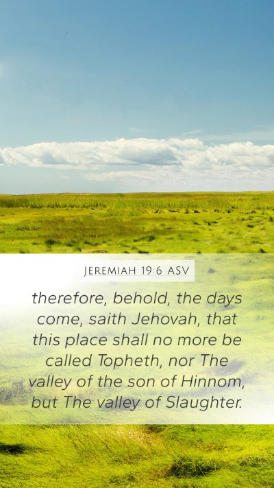 Jeremiah 19:6 ASV Bible Verse Image