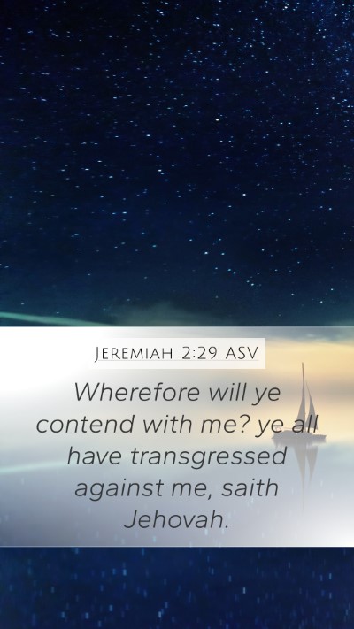 Jeremiah 2:29 ASV Bible Verse Image