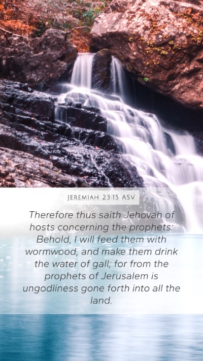 Jeremiah 23:15 ASV Bible Verse Image