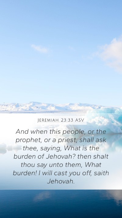 Jeremiah 23:33 ASV Bible Verse Image