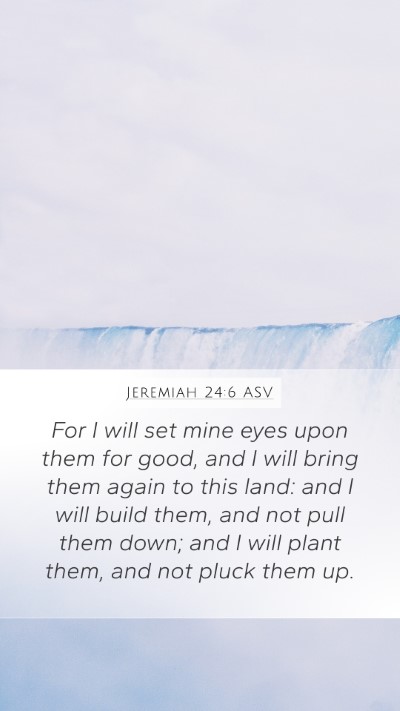 Jeremiah 24:6 ASV Bible Verse Image