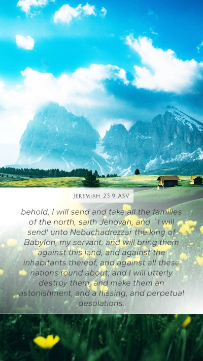 Jeremiah 25:9 ASV Bible Verse Image