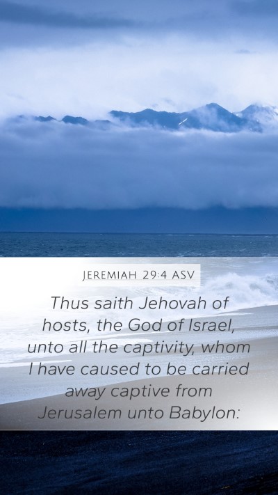 Jeremiah 29:4 ASV Bible Verse Image