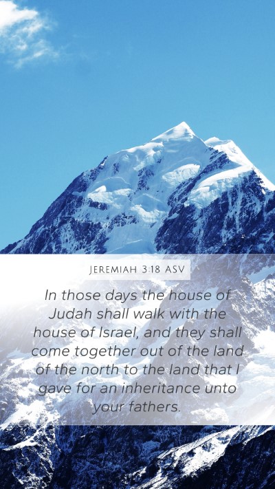 Jeremiah 3:18 ASV Bible Verse Image