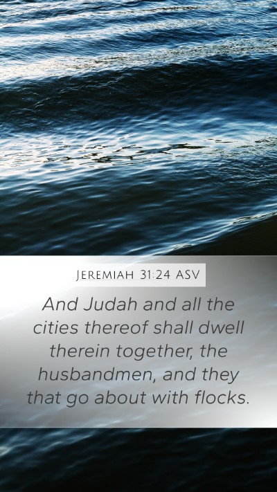 Jeremiah 31:24 ASV Bible Verse Image