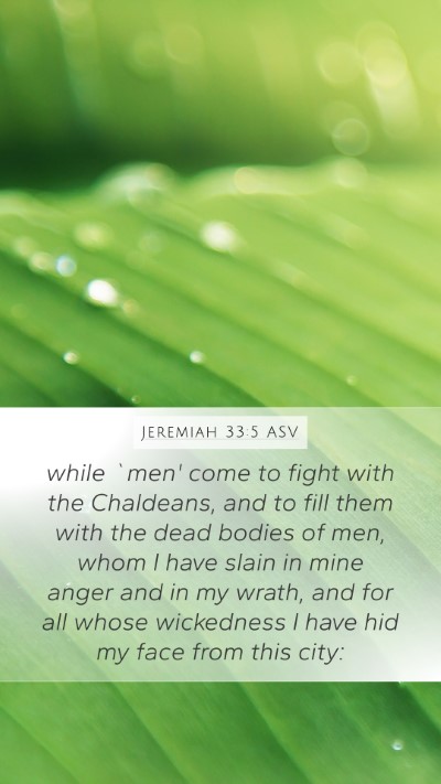Jeremiah 33:5 ASV Bible Verse Image
