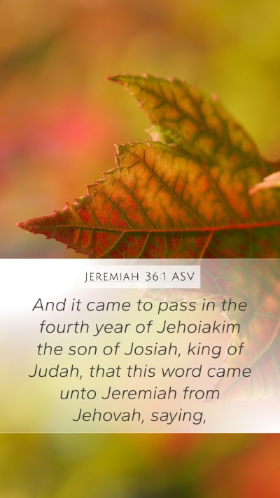Jeremiah 36:1 ASV Bible Verse Image