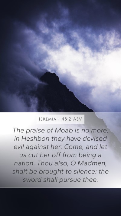 Jeremiah 48:2 ASV Bible Verse Image