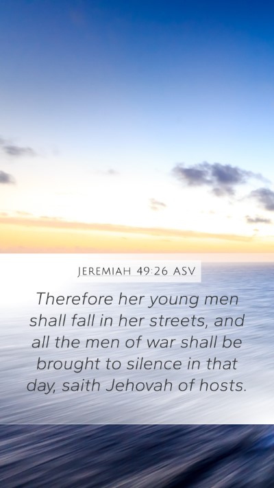 Jeremiah 49:26 ASV Bible Verse Image