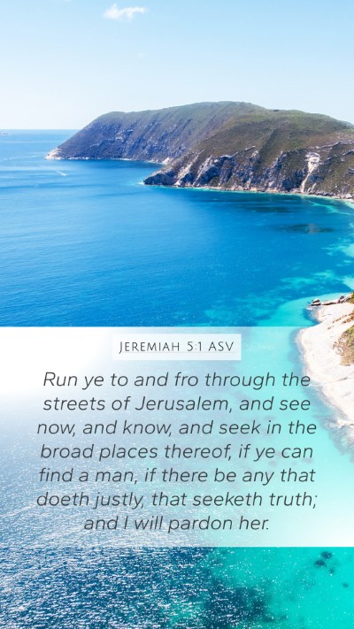 Jeremiah 5:1 ASV Bible Verse Image