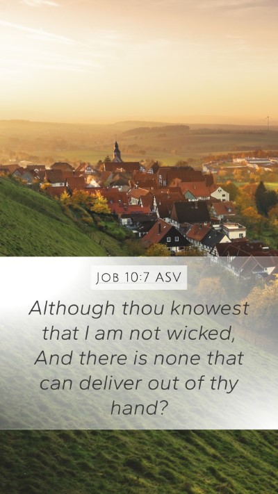 Job 10:7 ASV Bible Verse Image