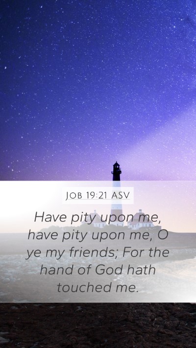 Job 19:21 ASV Bible Verse Image