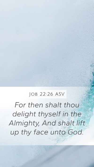 Job 22:26 ASV Bible Verse Image