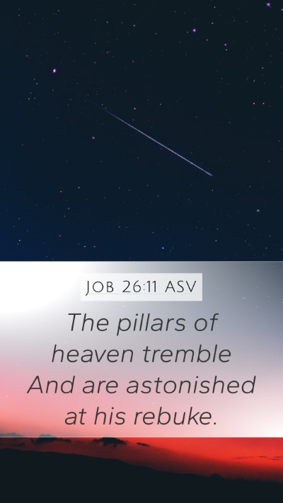 Job 26:11 ASV Bible Verse Image