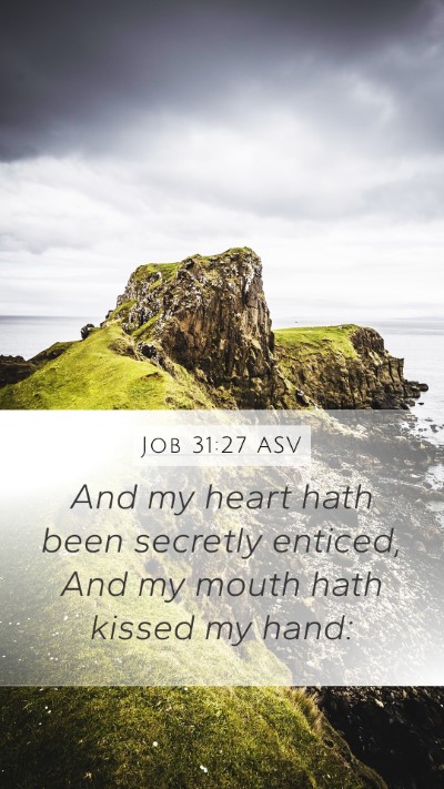 Job 31:27 ASV Bible Verse Image