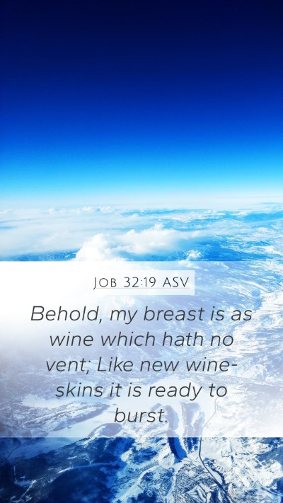 Job 32:19 ASV Bible Verse Image