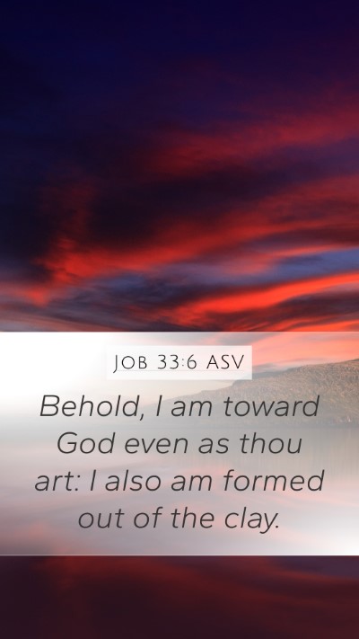 Job 33:6 ASV Bible Verse Image