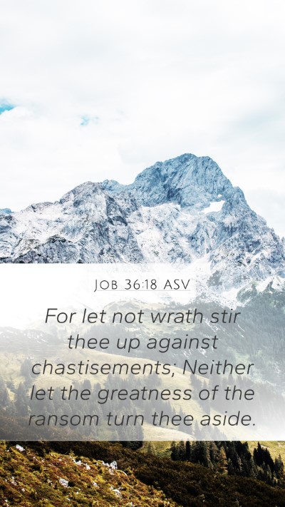 Job 36:18 ASV Bible Verse Image