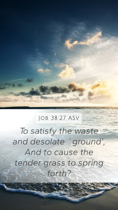 Job 38:27 ASV Bible Verse Image