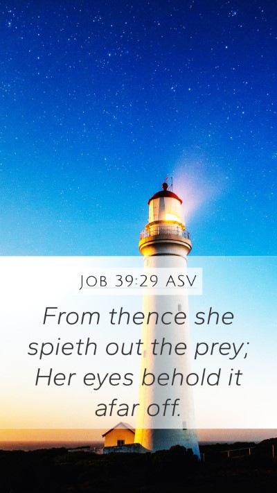Job 39:29 ASV Bible Verse Image