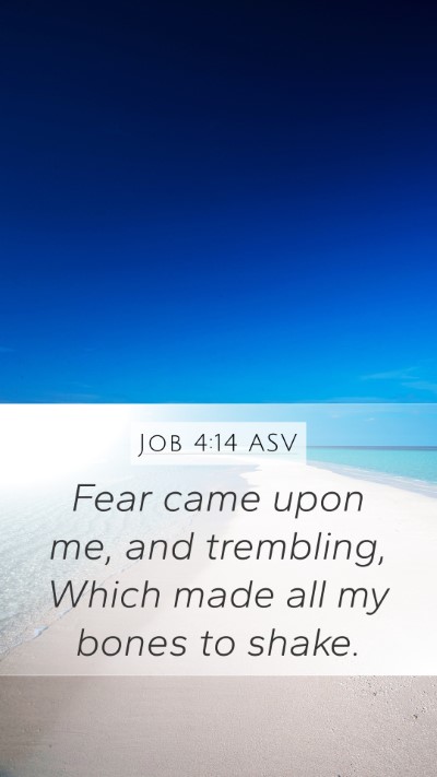 Job 4:14 ASV Bible Verse Image