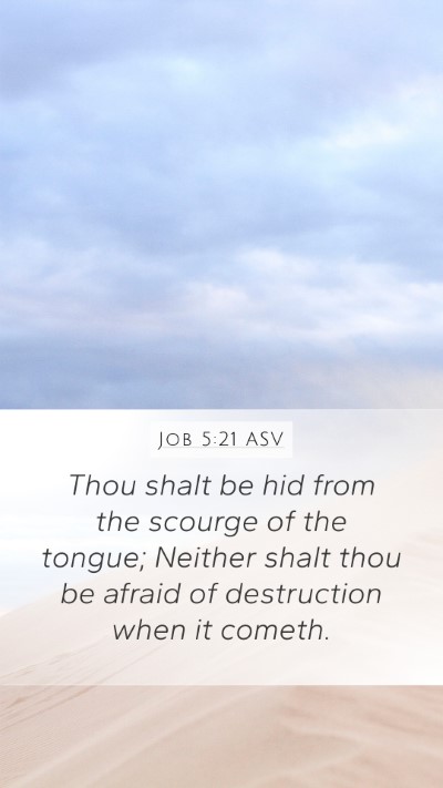Job 5:21 ASV Bible Verse Image