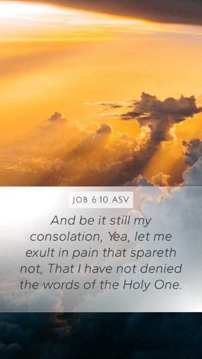 Job 6:10 ASV Bible Verse Image