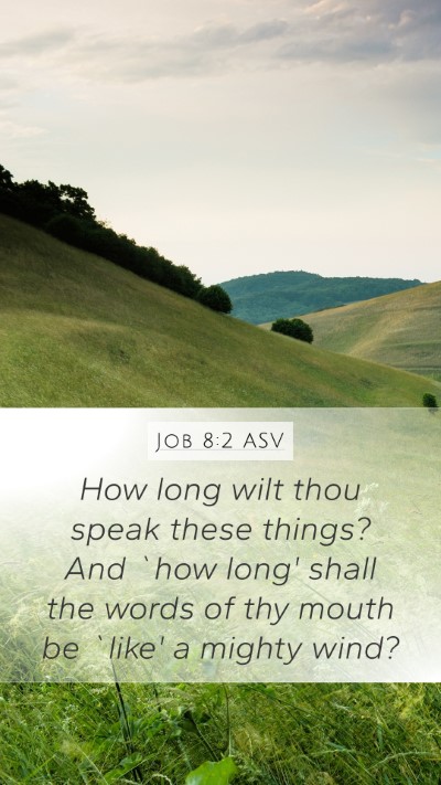 Job 8:2 ASV Bible Verse Image