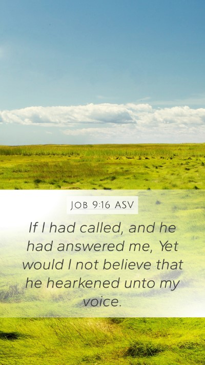 Job 9:16 ASV Bible Verse Image