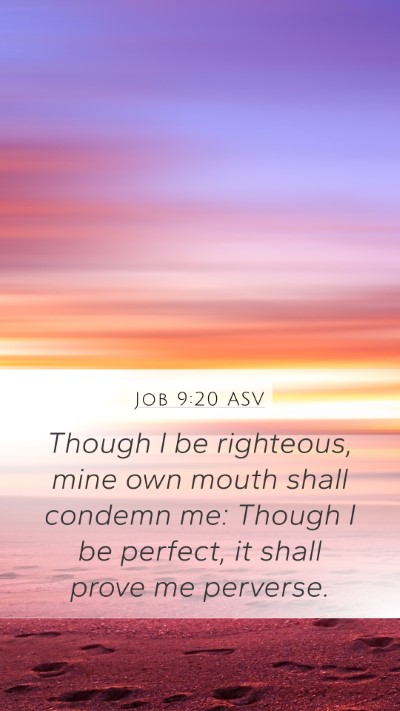 Job 9:20 ASV Bible Verse Image