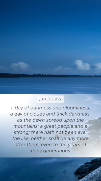 Joel 2:2 ASV Bible Verse Image